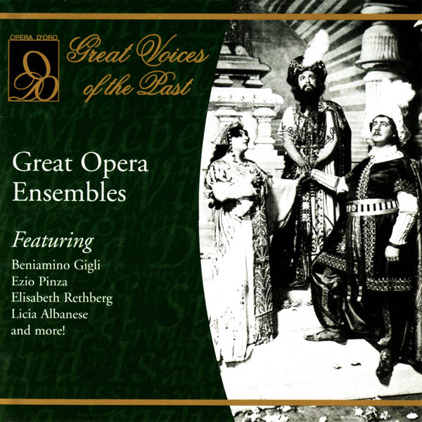 Image for Great Voices of the Past: Great Opera Ensembles