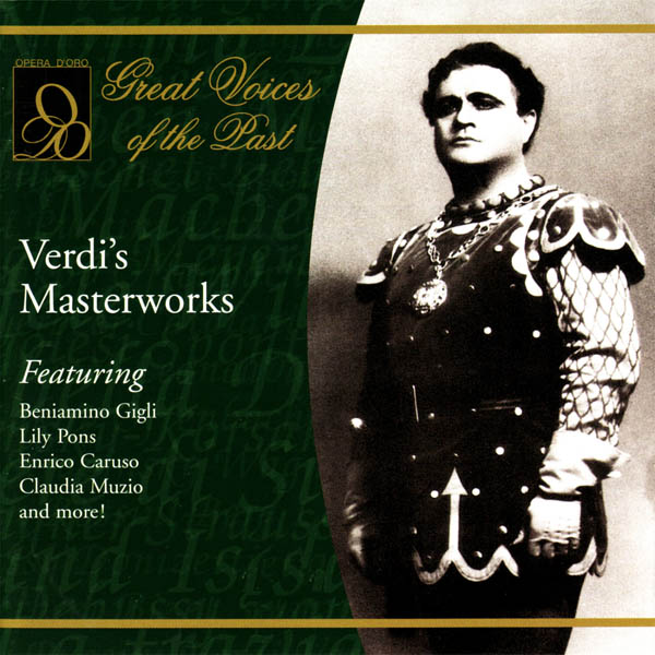 Image for Great Voices of the Past: Verdi’s Masterworks