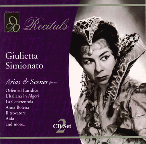 Image for Recitals: Giulietta Simionato